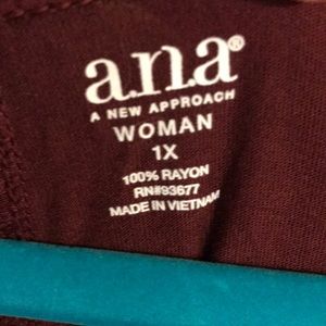 a.n.a Tops - Ana burgundy shirt a.n.a Tops - Ana burgundy shirt